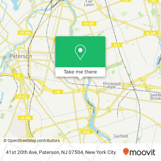 41st 20th Ave, Paterson, NJ 07504 map