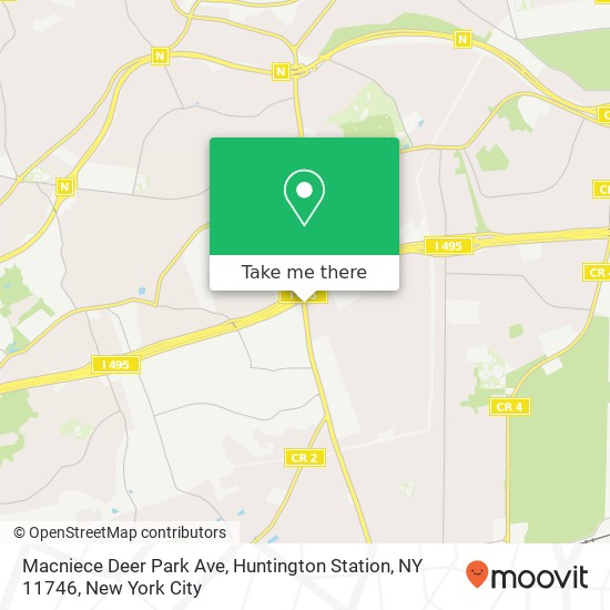 Macniece Deer Park Ave, Huntington Station, NY 11746 map