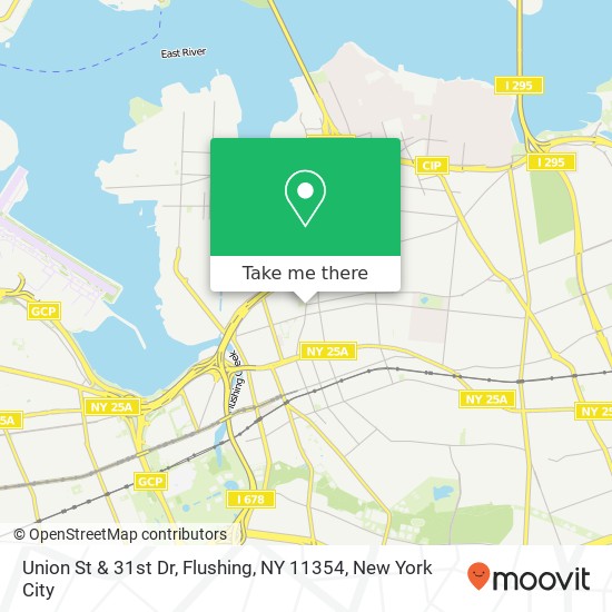 Union St & 31st Dr, Flushing, NY 11354 map