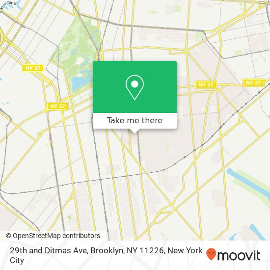 Mapa de 29th and Ditmas Ave, Brooklyn, NY 11226