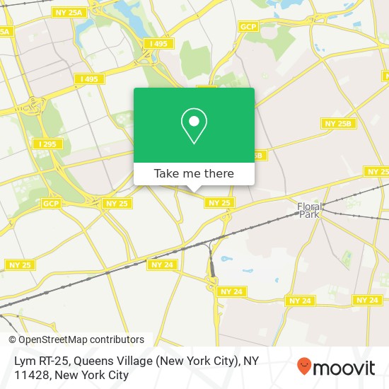 Lym RT-25, Queens Village (New York City), NY 11428 map