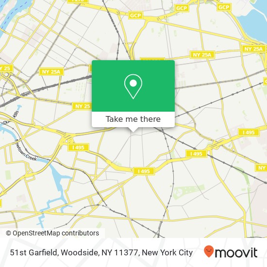 51st Garfield, Woodside, NY 11377 map