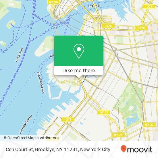 Cen Court St, Brooklyn, NY 11231 map