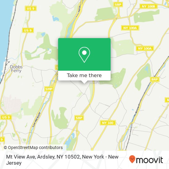 Mapa de Mt View Ave, Ardsley, NY 10502