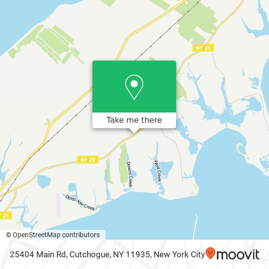Mapa de 25404 Main Rd, Cutchogue, NY 11935