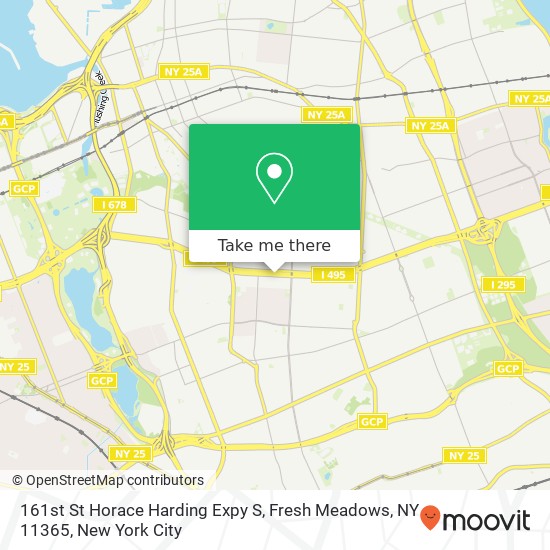 161st St Horace Harding Expy S, Fresh Meadows, NY 11365 map