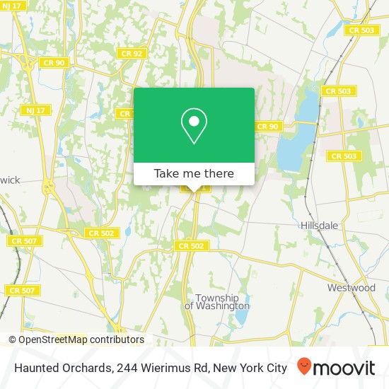 Haunted Orchards, 244 Wierimus Rd map