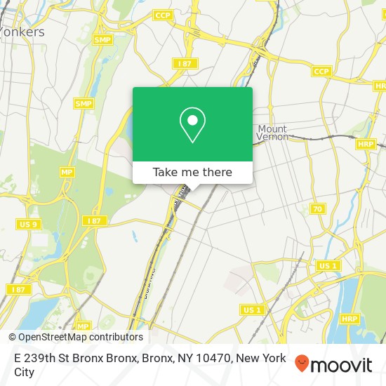 Mapa de E 239th St Bronx Bronx, Bronx, NY 10470