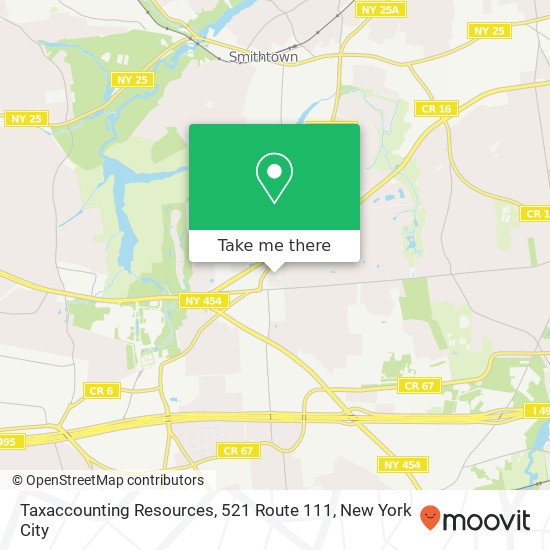 Mapa de Taxaccounting Resources, 521 Route 111