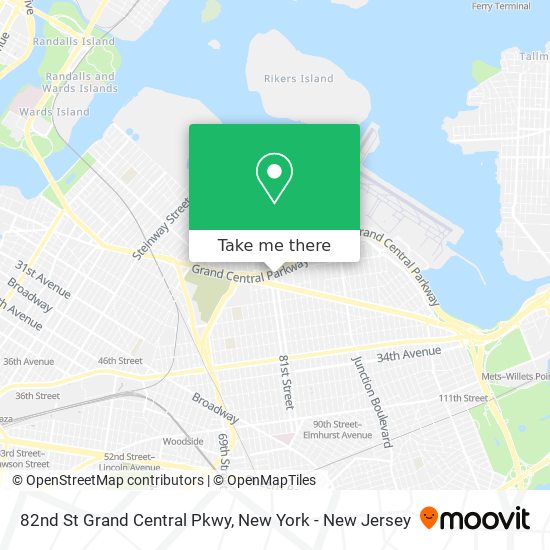 Mapa de 82nd St Grand Central Pkwy