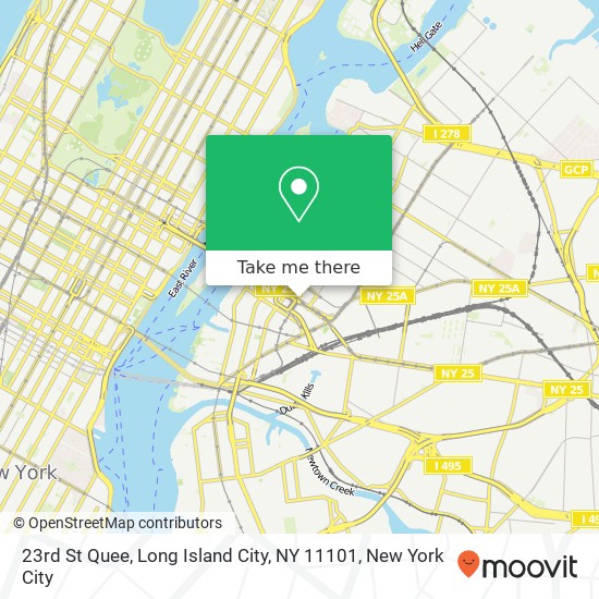 Mapa de 23rd St Quee, Long Island City, NY 11101