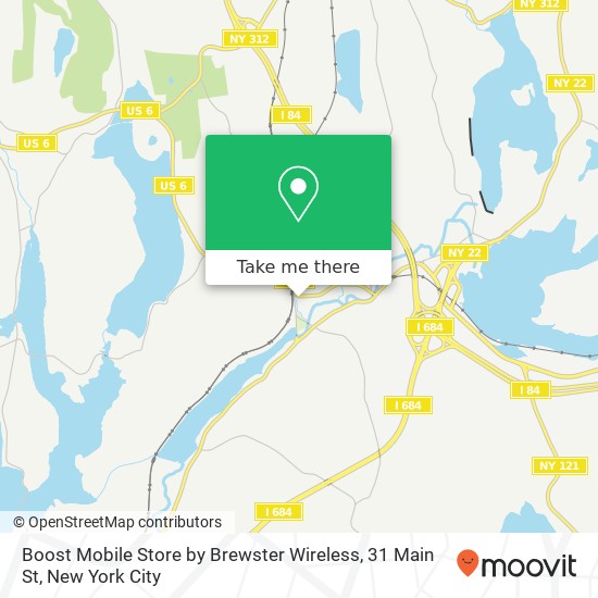 Mapa de Boost Mobile Store by Brewster Wireless, 31 Main St