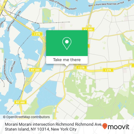 Morani Morani intersection Richmond Richmond Ave, Staten Island, NY 10314 map