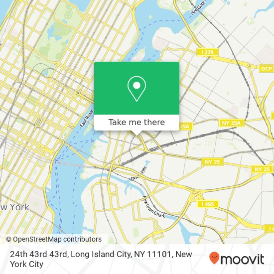 Mapa de 24th 43rd 43rd, Long Island City, NY 11101