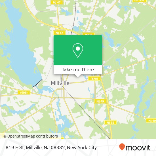 819 E St, Millville, NJ 08332 map