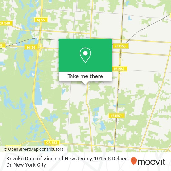 Kazoku Dojo of Vineland New Jersey, 1016 S Delsea Dr map