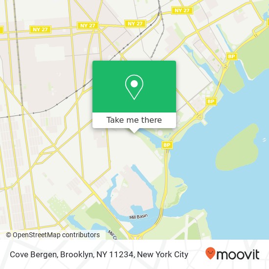 Mapa de Cove Bergen, Brooklyn, NY 11234