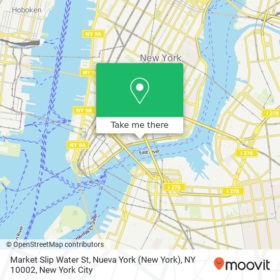 Market Slip Water St, Nueva York (New York), NY 10002 map