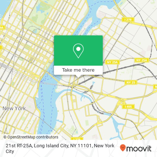 Mapa de 21st RT-25A, Long Island City, NY 11101