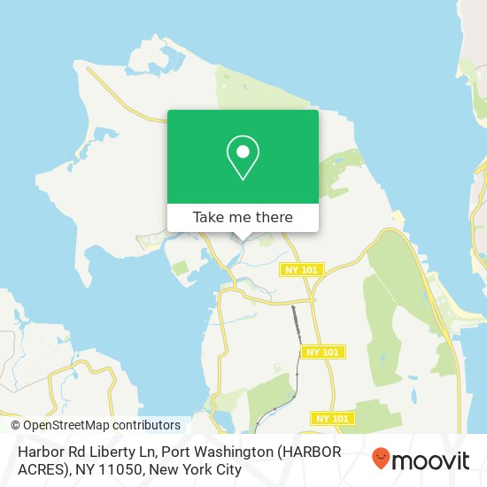 Harbor Rd Liberty Ln, Port Washington (HARBOR ACRES), NY 11050 map