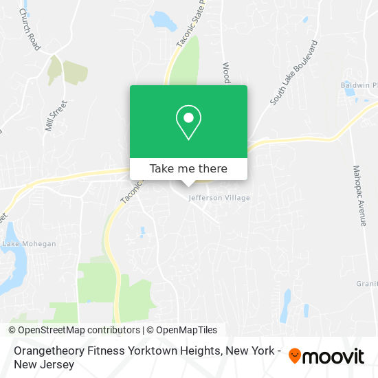 Mapa de Orangetheory Fitness Yorktown Heights