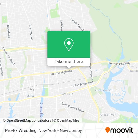 Pro-Ex Wrestling map