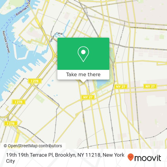 19th 19th Terrace Pl, Brooklyn, NY 11218 map