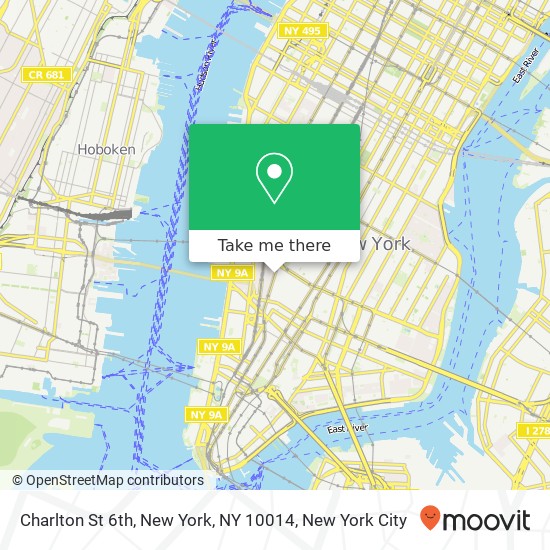 Charlton St 6th, New York, NY 10014 map