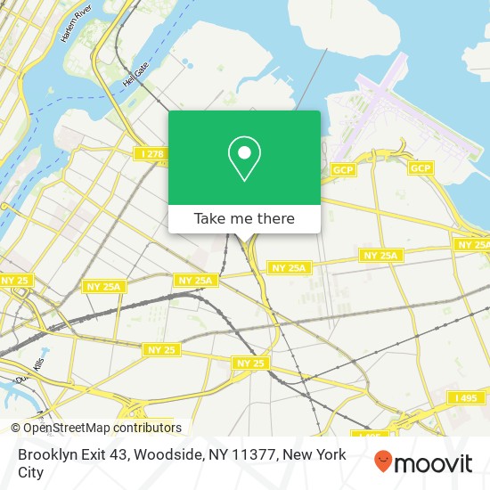 Brooklyn Exit 43, Woodside, NY 11377 map