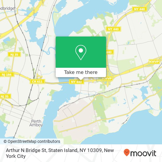 Arthur N Bridge St, Staten Island, NY 10309 map