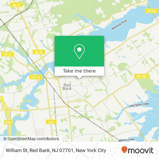 William St, Red Bank, NJ 07701 map