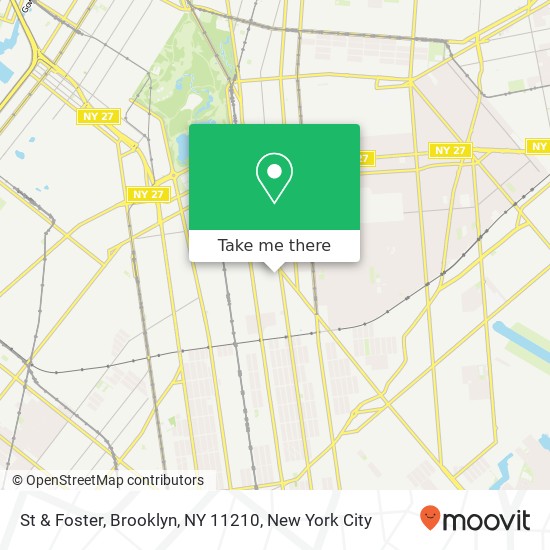 Mapa de St & Foster, Brooklyn, NY 11210