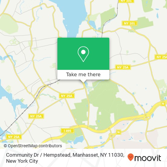 Mapa de Community Dr / Hempstead, Manhasset, NY 11030