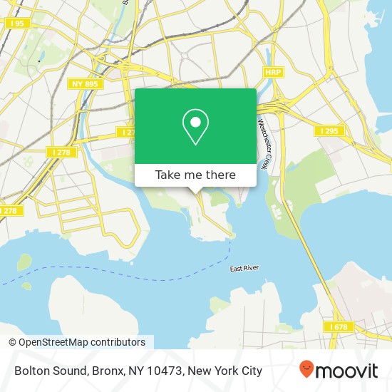 Mapa de Bolton Sound, Bronx, NY 10473