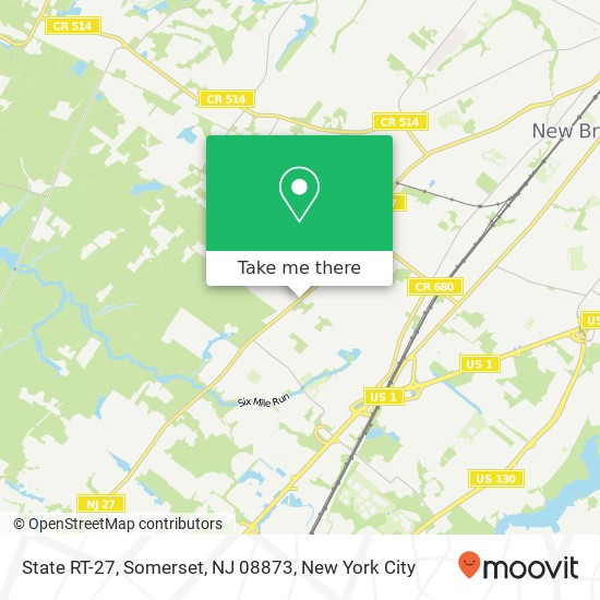 State RT-27, Somerset, NJ 08873 map