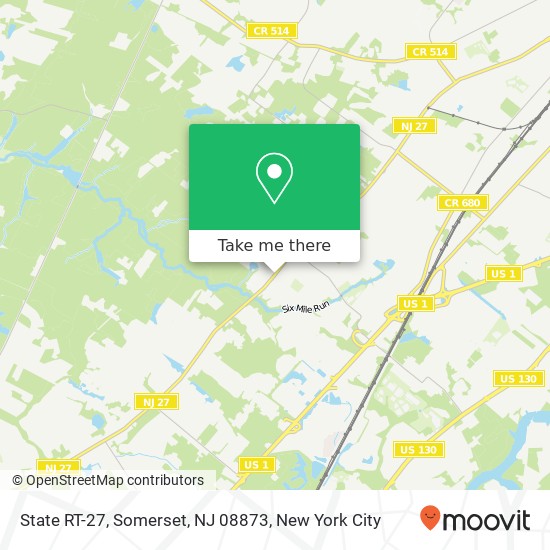 Mapa de State RT-27, Somerset, NJ 08873
