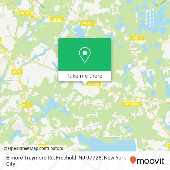 Elmore Traymore Rd, Freehold, NJ 07728 map