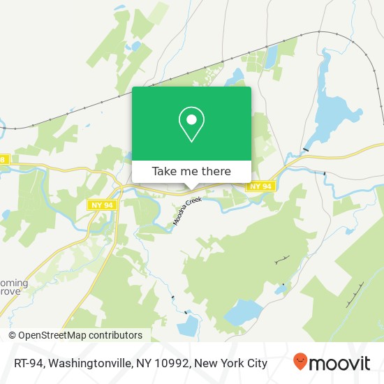 Mapa de RT-94, Washingtonville, NY 10992