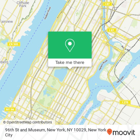 Mapa de 96th St and Museum, New York, NY 10029
