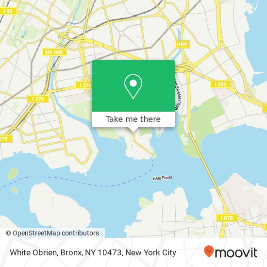 White Obrien, Bronx, NY 10473 map