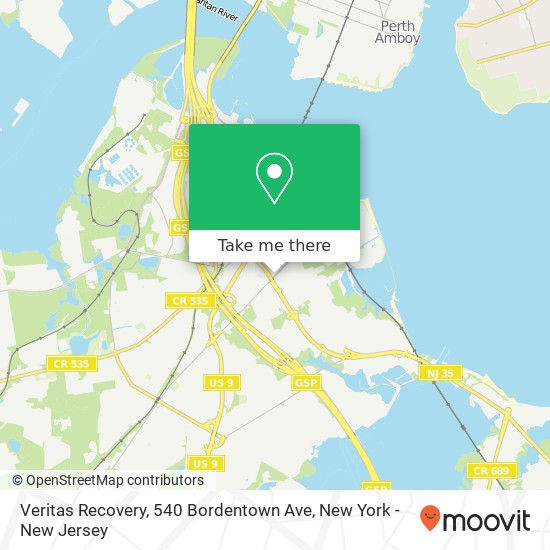 Mapa de Veritas Recovery, 540 Bordentown Ave