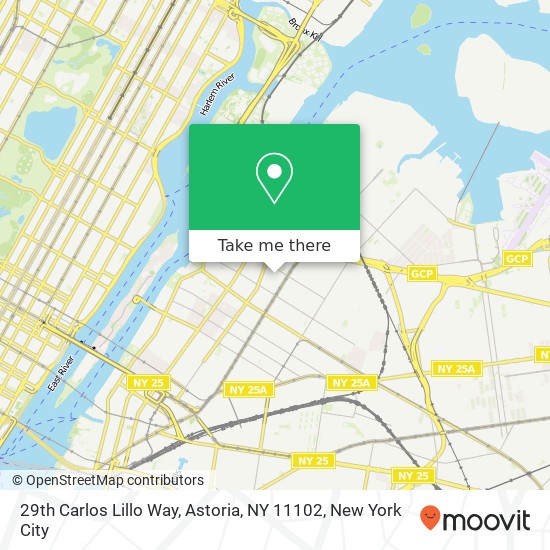 Mapa de 29th Carlos Lillo Way, Astoria, NY 11102