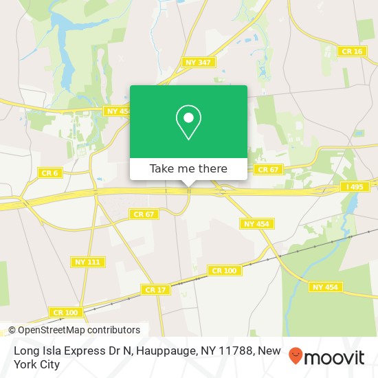 Long Isla Express Dr N, Hauppauge, NY 11788 map