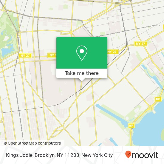 Mapa de Kings Jodie, Brooklyn, NY 11203