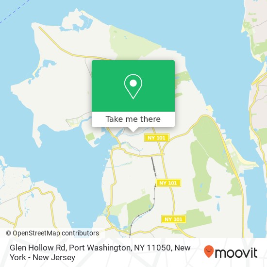 Mapa de Glen Hollow Rd, Port Washington, NY 11050