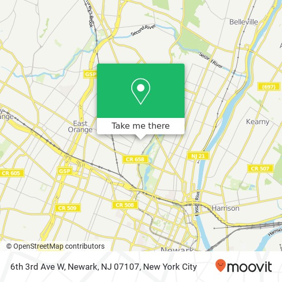 6th 3rd Ave W, Newark, NJ 07107 map
