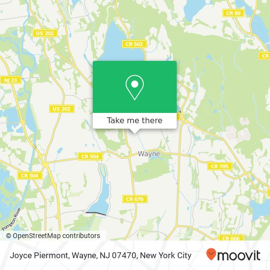 Joyce Piermont, Wayne, NJ 07470 map