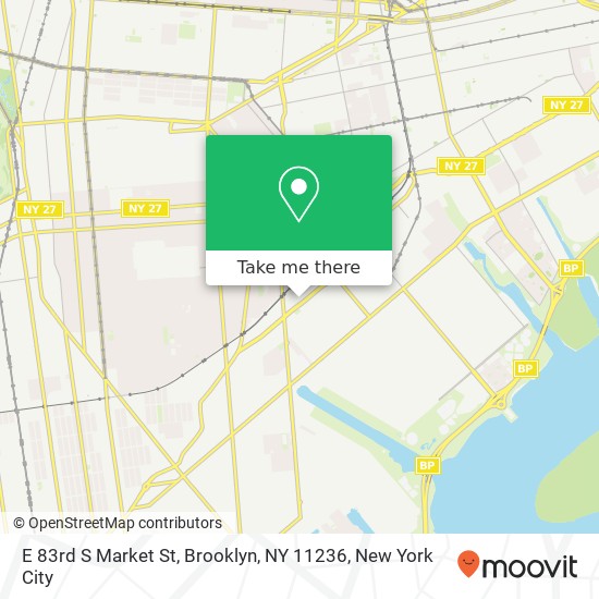 E 83rd S Market St, Brooklyn, NY 11236 map