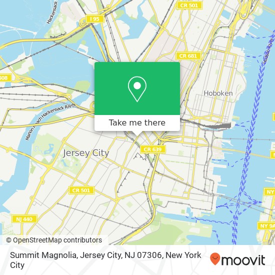 Mapa de Summit Magnolia, Jersey City, NJ 07306