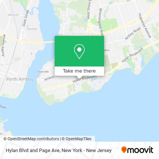 Hylan Blvd and Page Ave map